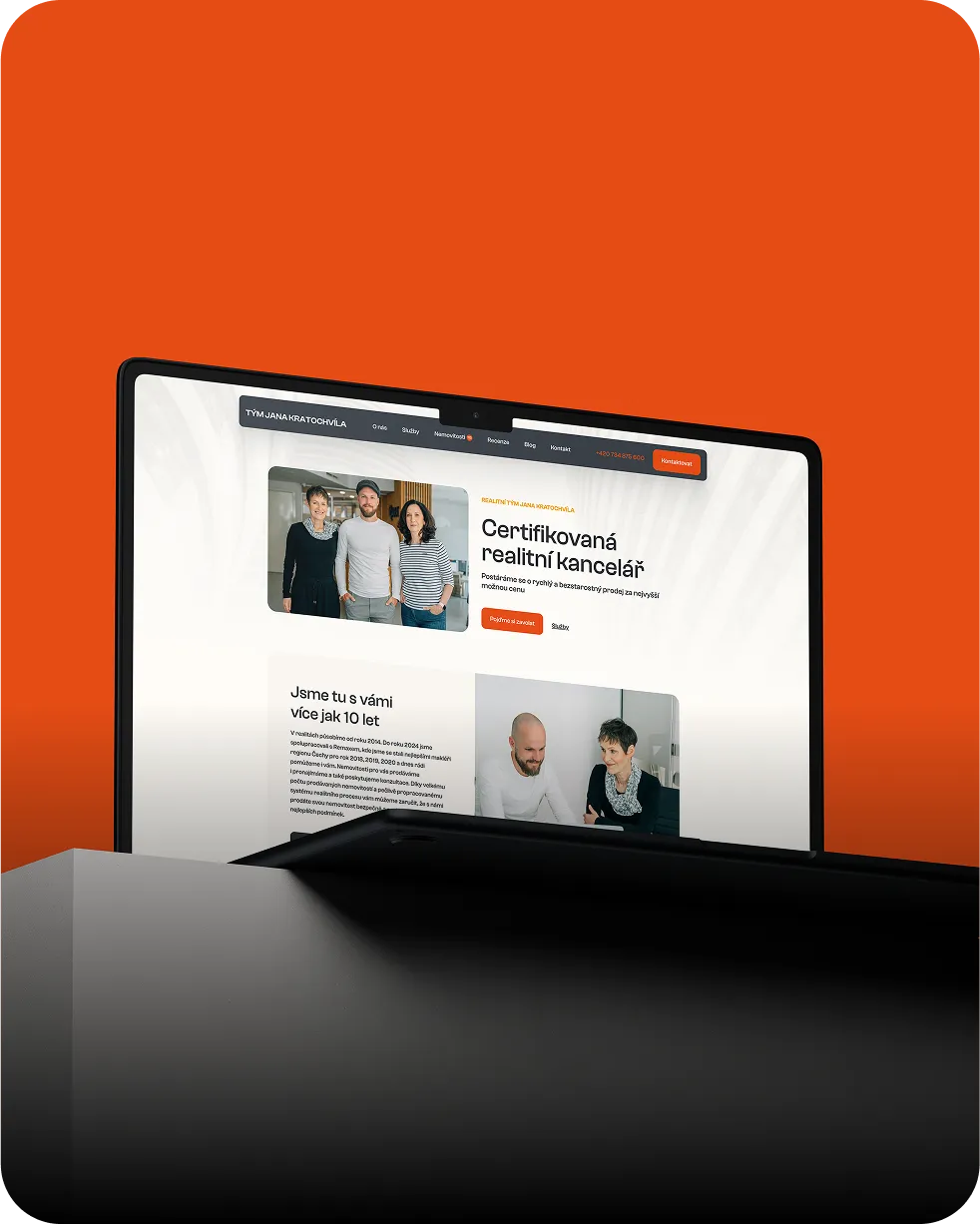 Mockup Tým Jana Kratochvíla