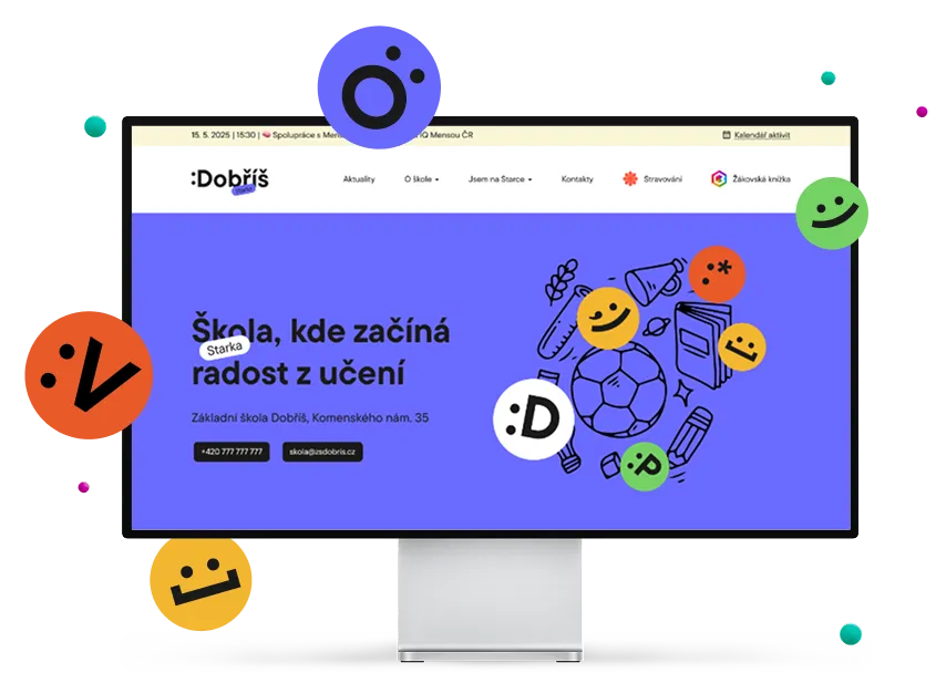 Mockup Základní škola Dobříš